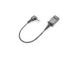 2.5 MM Cord for Plantronics QD Headsets - Short cord