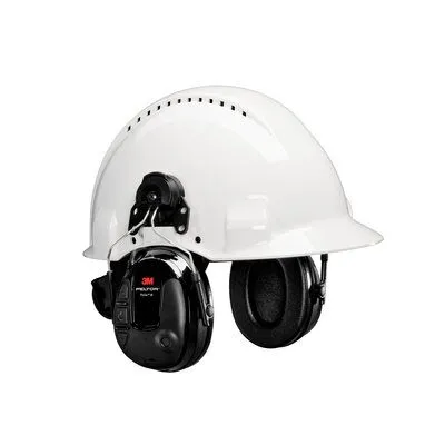 3M PELTOR ProTac III Slim Headset, Black, Hard Hat Attached case of 10