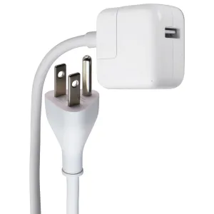 Apple (A2167) 12W Single USB Adapter with Power Cord (6-Foot) - White