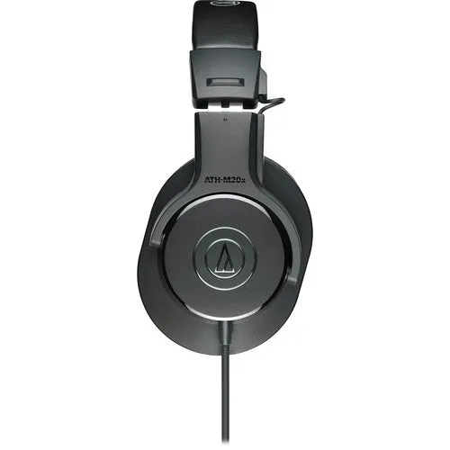 Audio Technica ATH-M20x Professional Monitor Headphones with 40 mm Drivers for Studio Tracking and Mixing