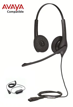 Avaya Compatible Jabra Biz 1500 Duo with cord for Avaya Models 1600,9600