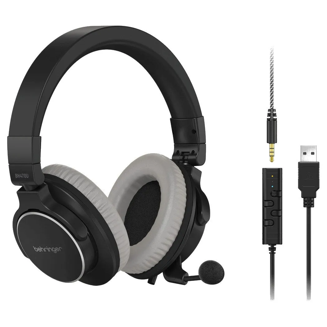 Behringer Bh470u - Studio Headphones With Microphone And Usb Connection