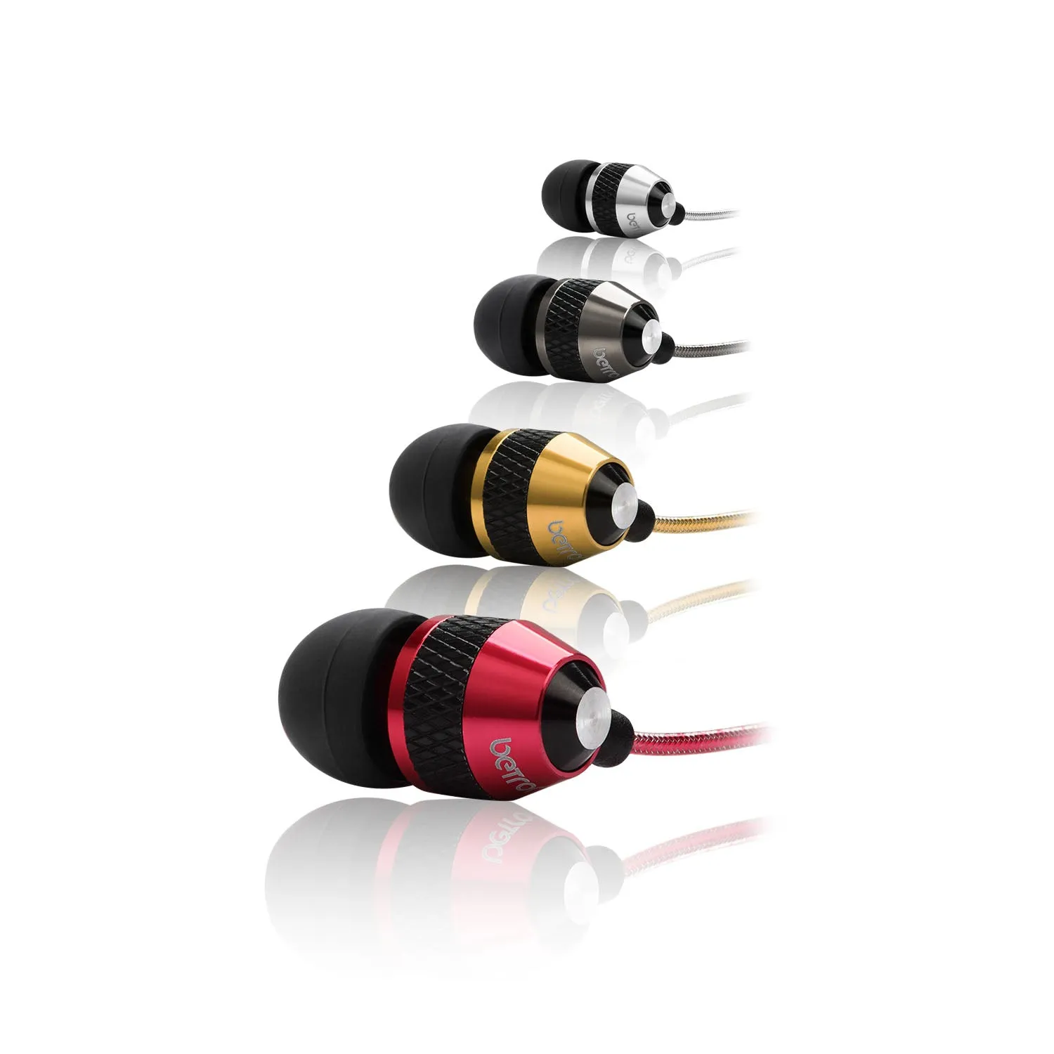 Betron B25 Noise Isolating Earphones with Volume Control Microphone Powerful Bass iPhone Samsung