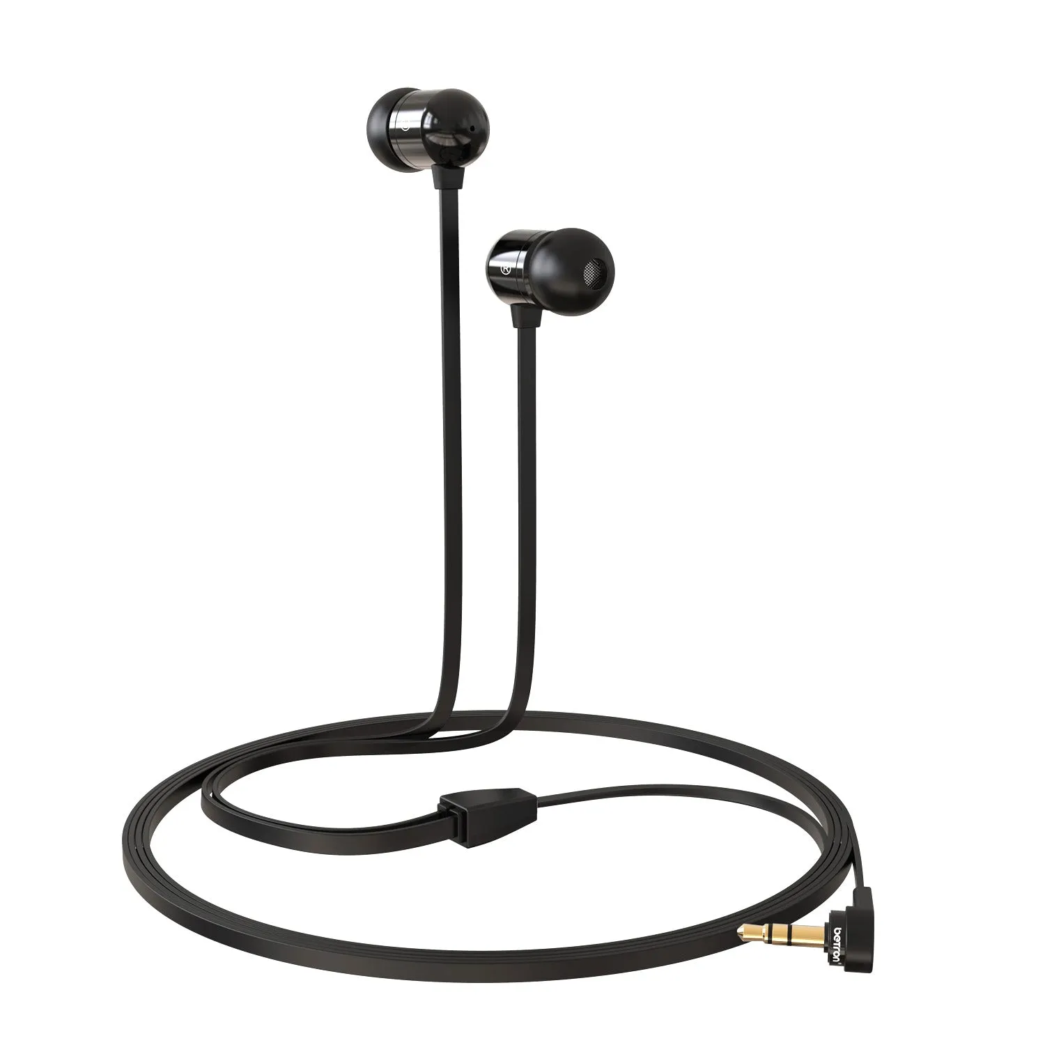 Betron B750s Earphones Tangle-Free Noise Isolating Heavy Deep Bass for iPhone iPod iPad Samsung