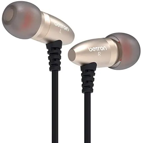 Betron W58 Noise Isolating in-ear Headphones Earphones with Microphone and Remote Control