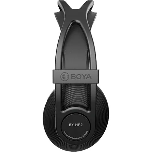 Boya BY-HP2 Over-Ear Monitor Headphones for DJ, Podcaster and Audio