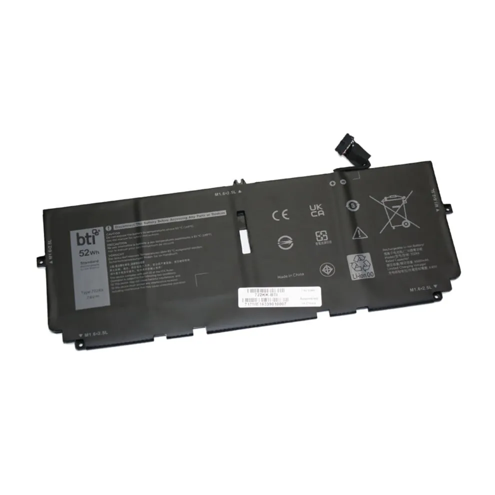 Bti 4C Battery Xps 13 (9300) Oem: 722Kk Fp86v 2Xxfw Wn0n0