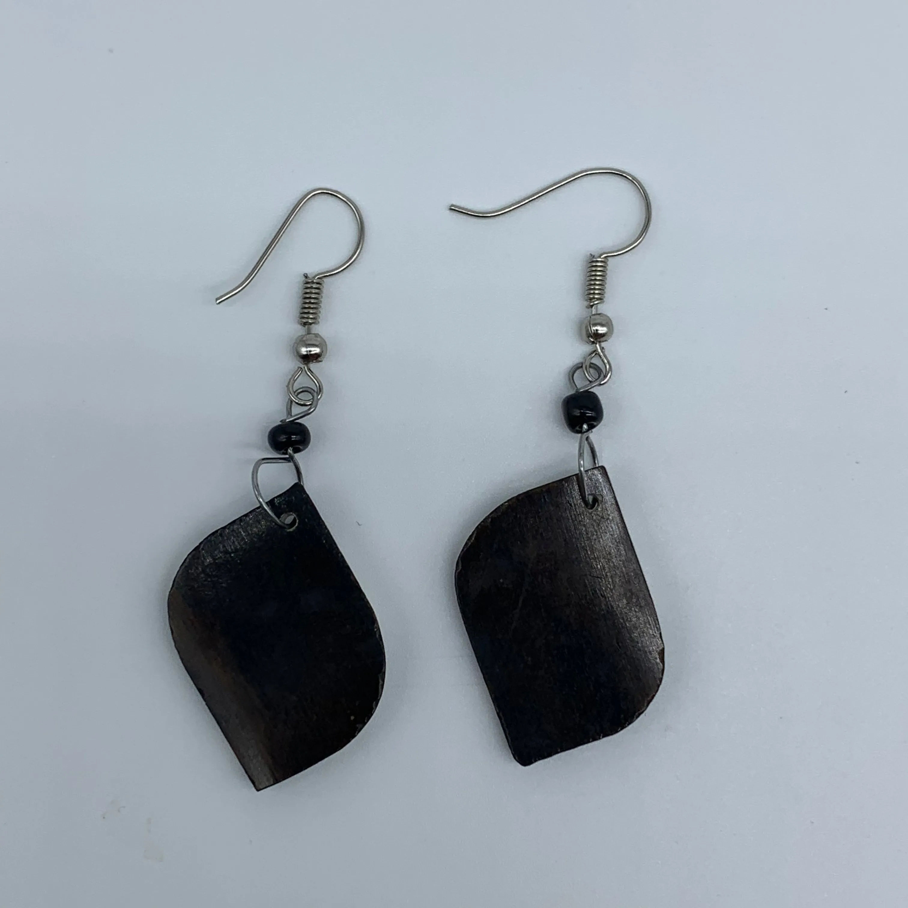 Cow Bone Earrings-Black and White 13