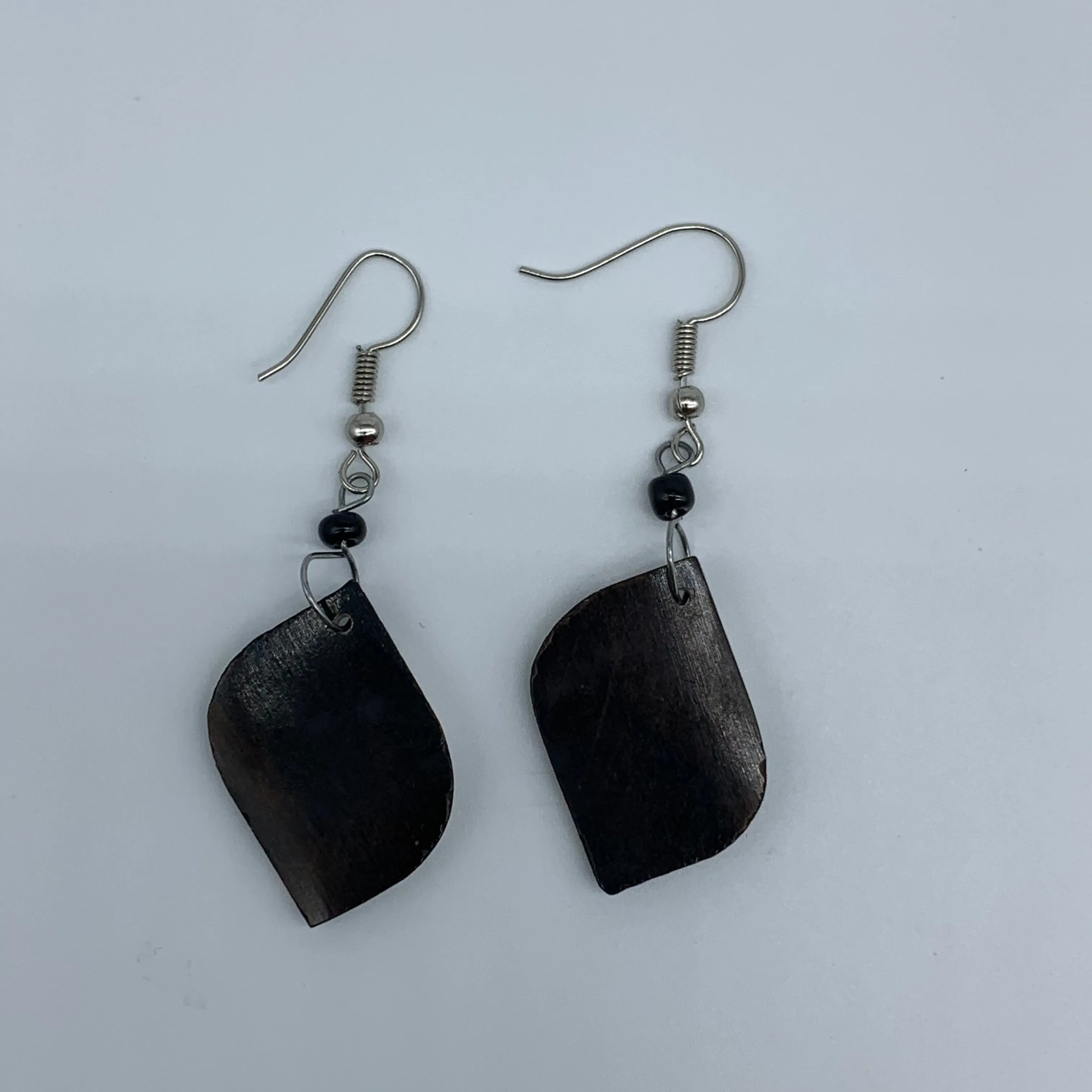 Cow Bone Earrings-Black and White 13