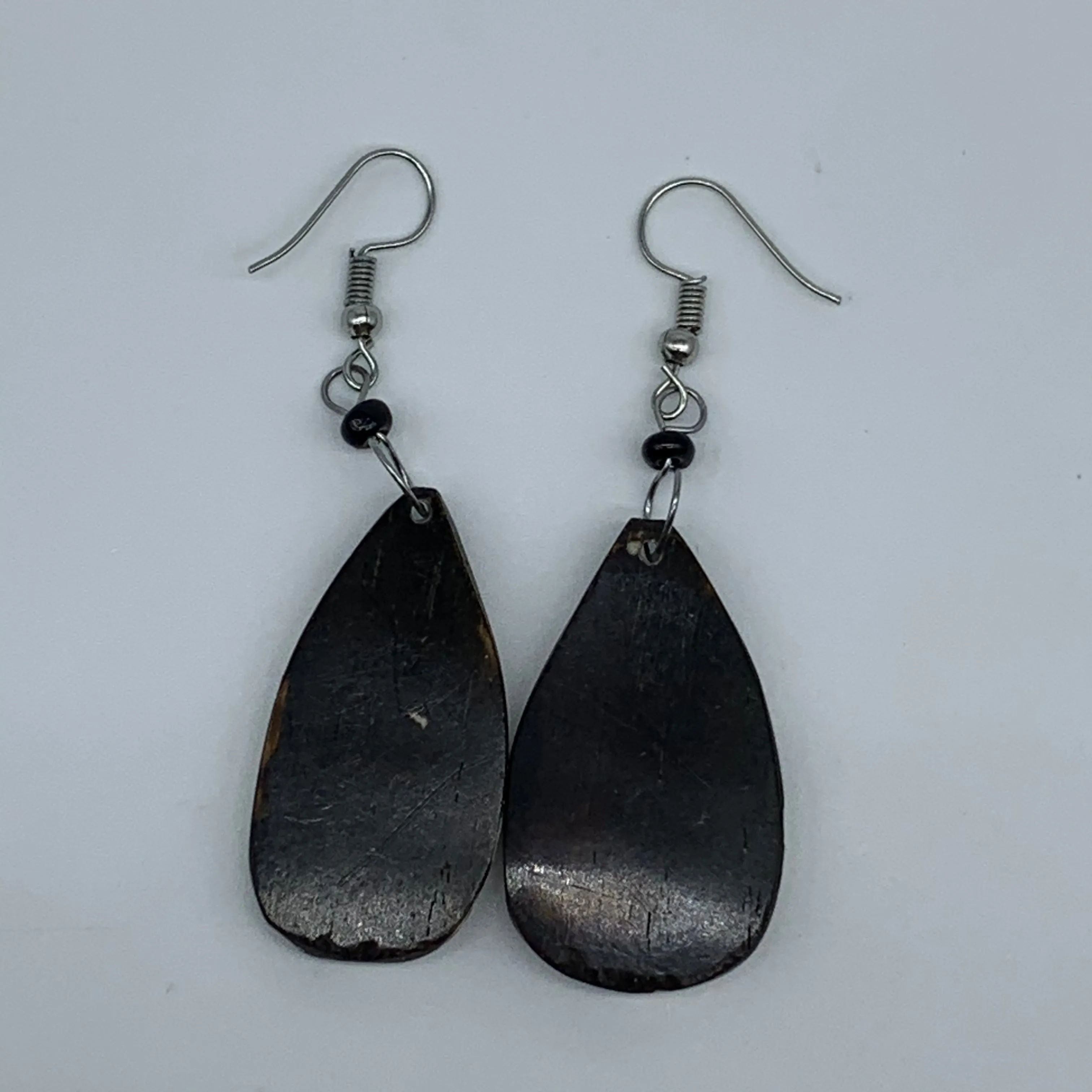 Cow Bone Earrings-Black and White 6