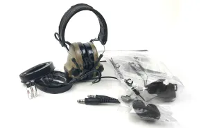 Coyote Brown 3M Peltor Comtac VI NIB Dual Comm Headset