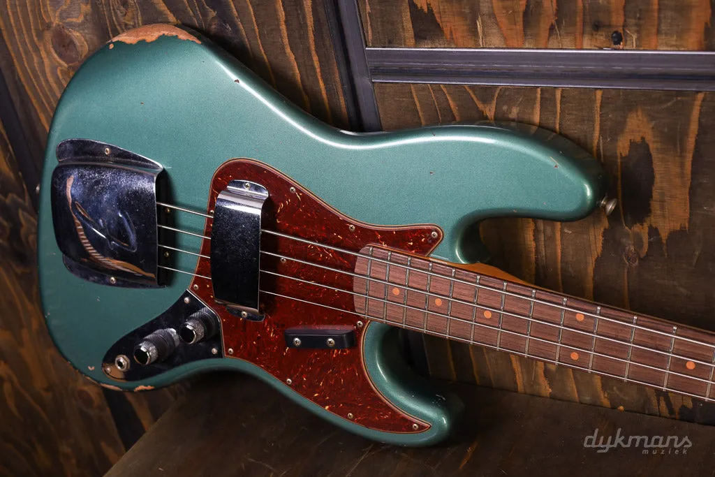 Fender Custom Shop 62 Jazz Bass Relic Aged Sherwood Green Metallic