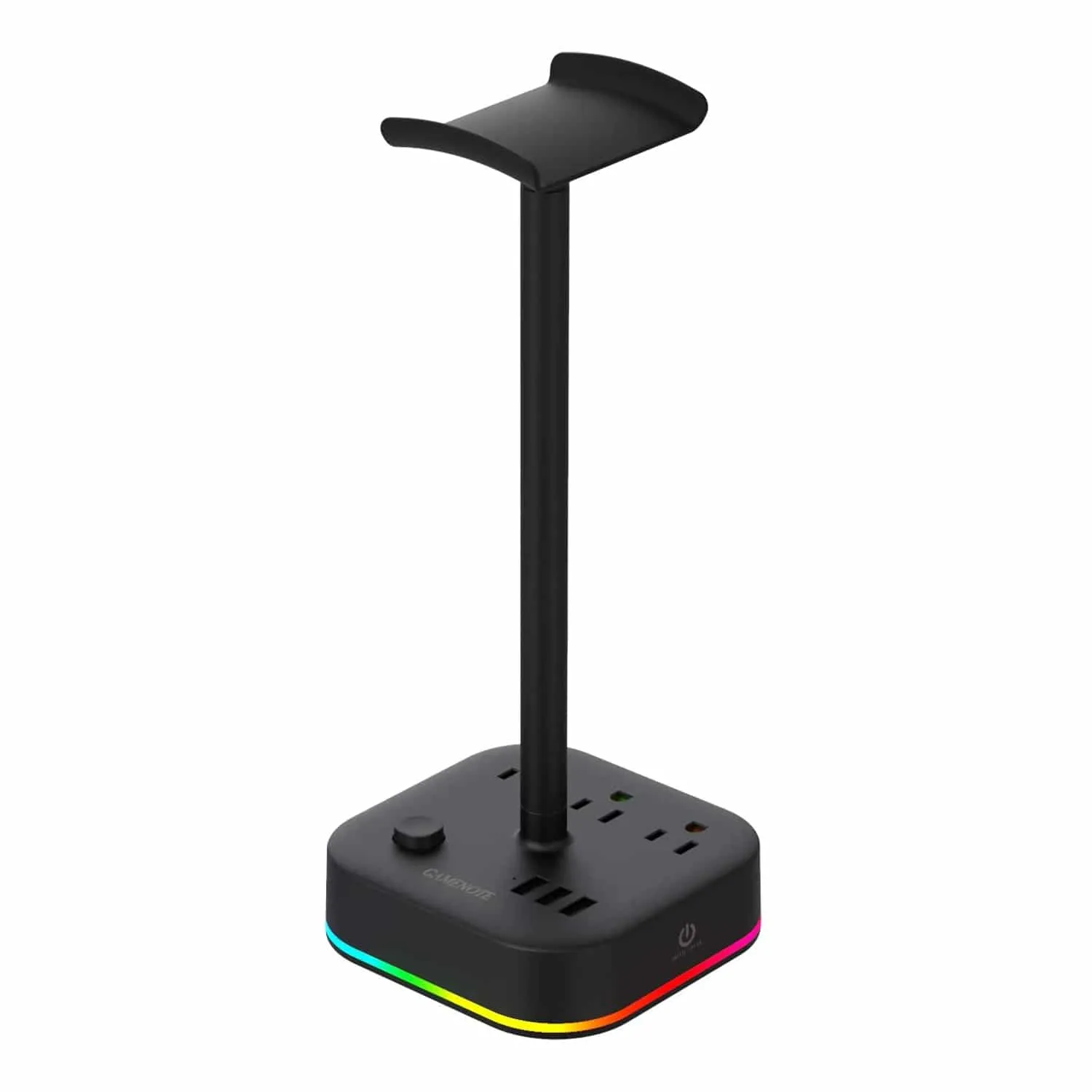 HAVIT DPM05 RGB Headset Stand with 3 USB Charging Ports & 3 Power Outlets 【US Only】