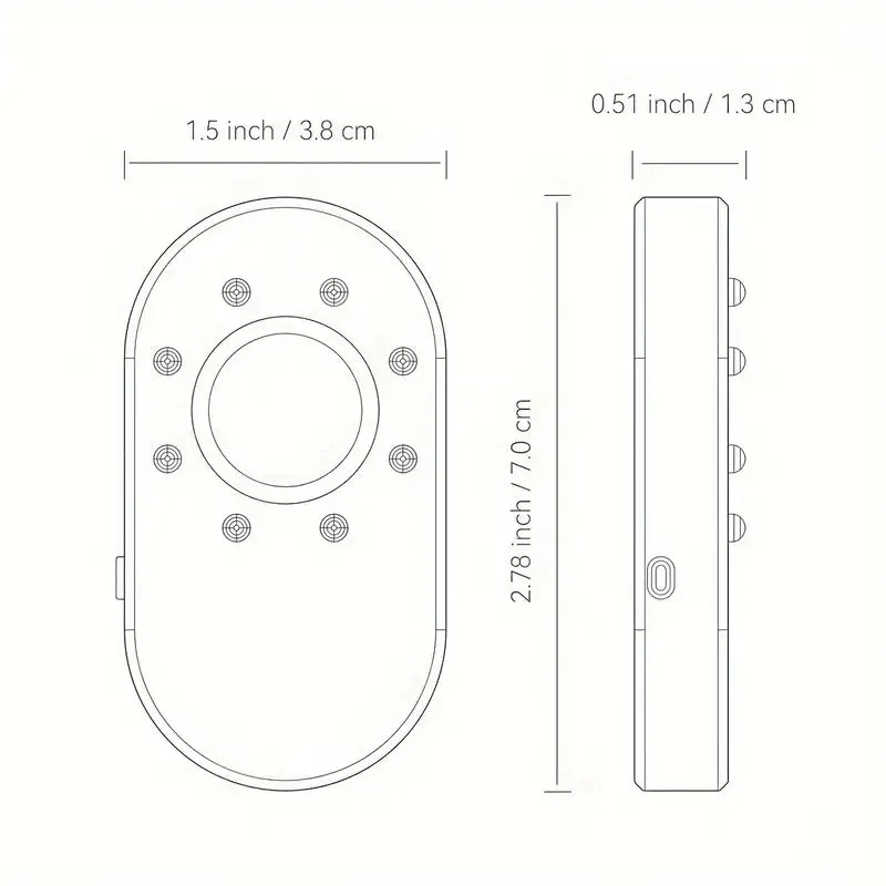 Hotel Hidden Camera Detector Finder, Infrared Detector, Travel Mini Portable Anti-Peeping Anti-Monitoring Camera Scanner