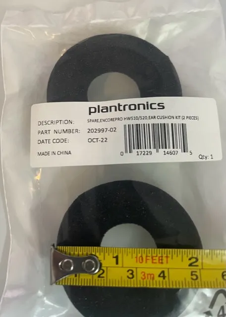 HP Plantronics Replacement Ear cushions (2) Encore Pro HW510 HW520