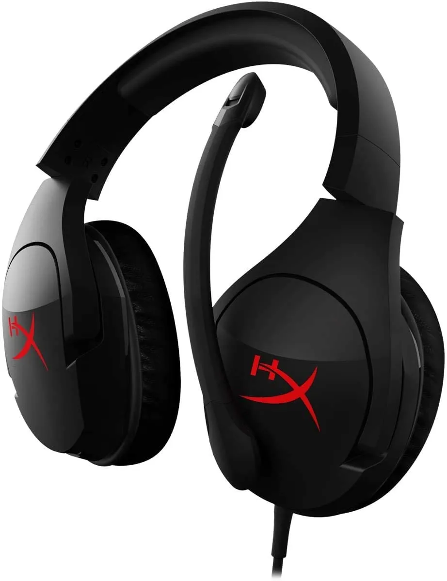 HyperX HX-HSCS-BK/AS Cloud Stinger Gaming Headset with Comfortable Foam, Swivel to Mute, Noise Cancellation for PC, Xbox One, PS4 and Mobile Devices