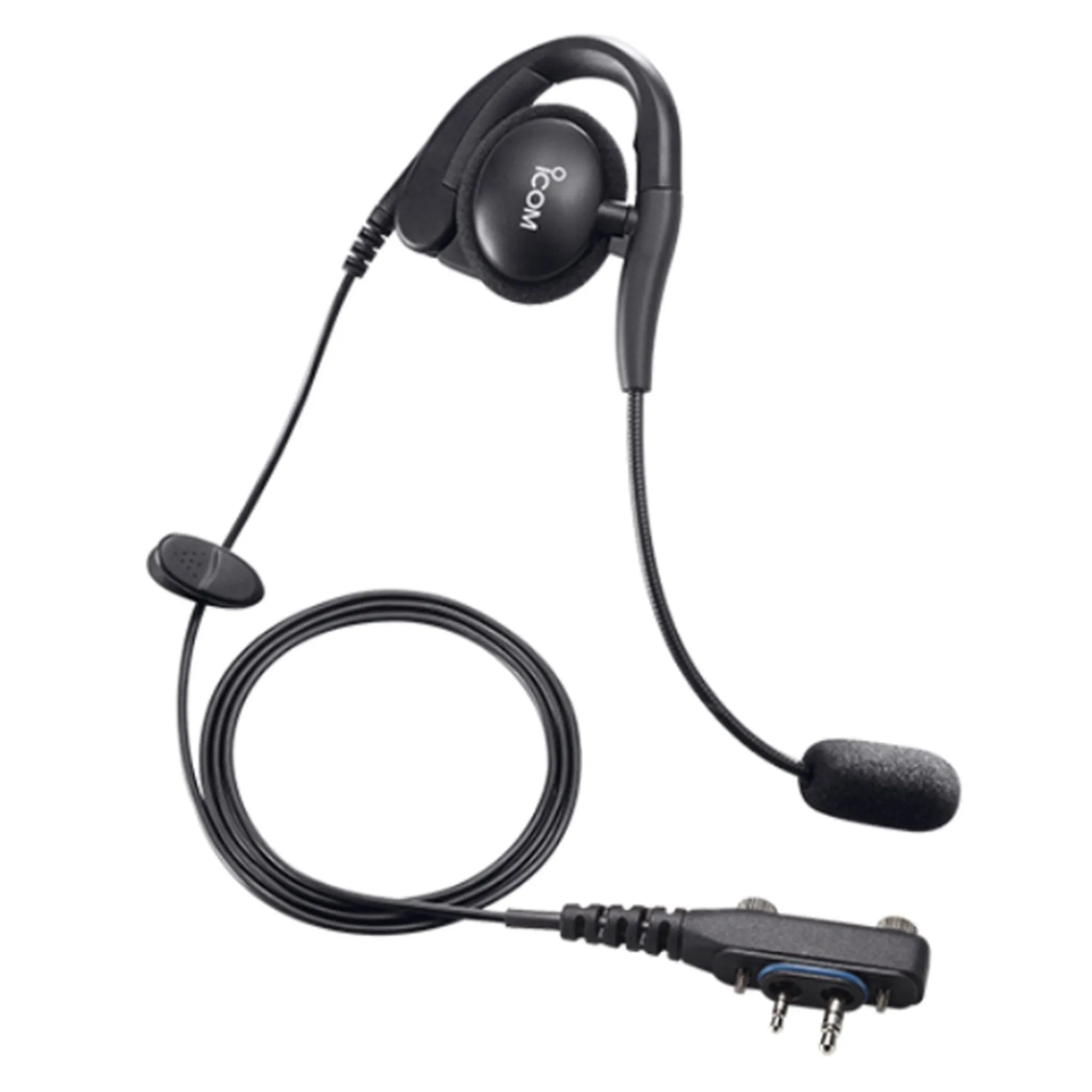 Icom HS94LWP Earhook Headset with Boom Microphone (2-pin)