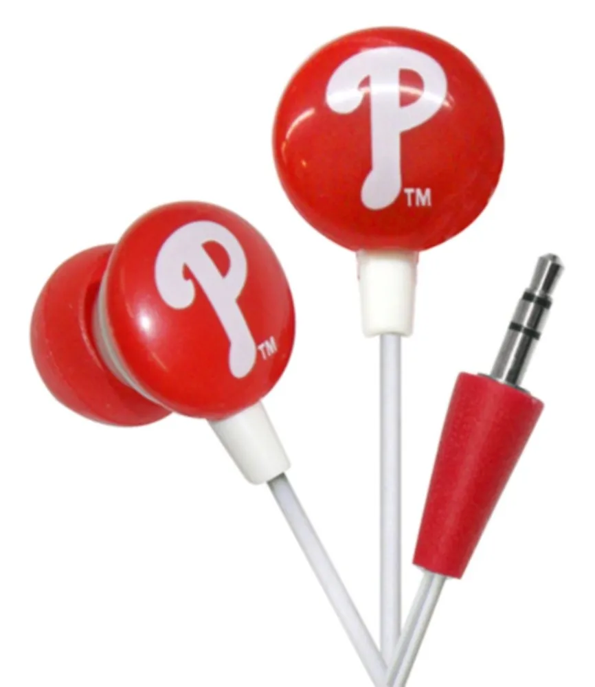 iHip MLF10169PHL MLB Philadelphia Phillies Printed Ear Buds, Blue/Red