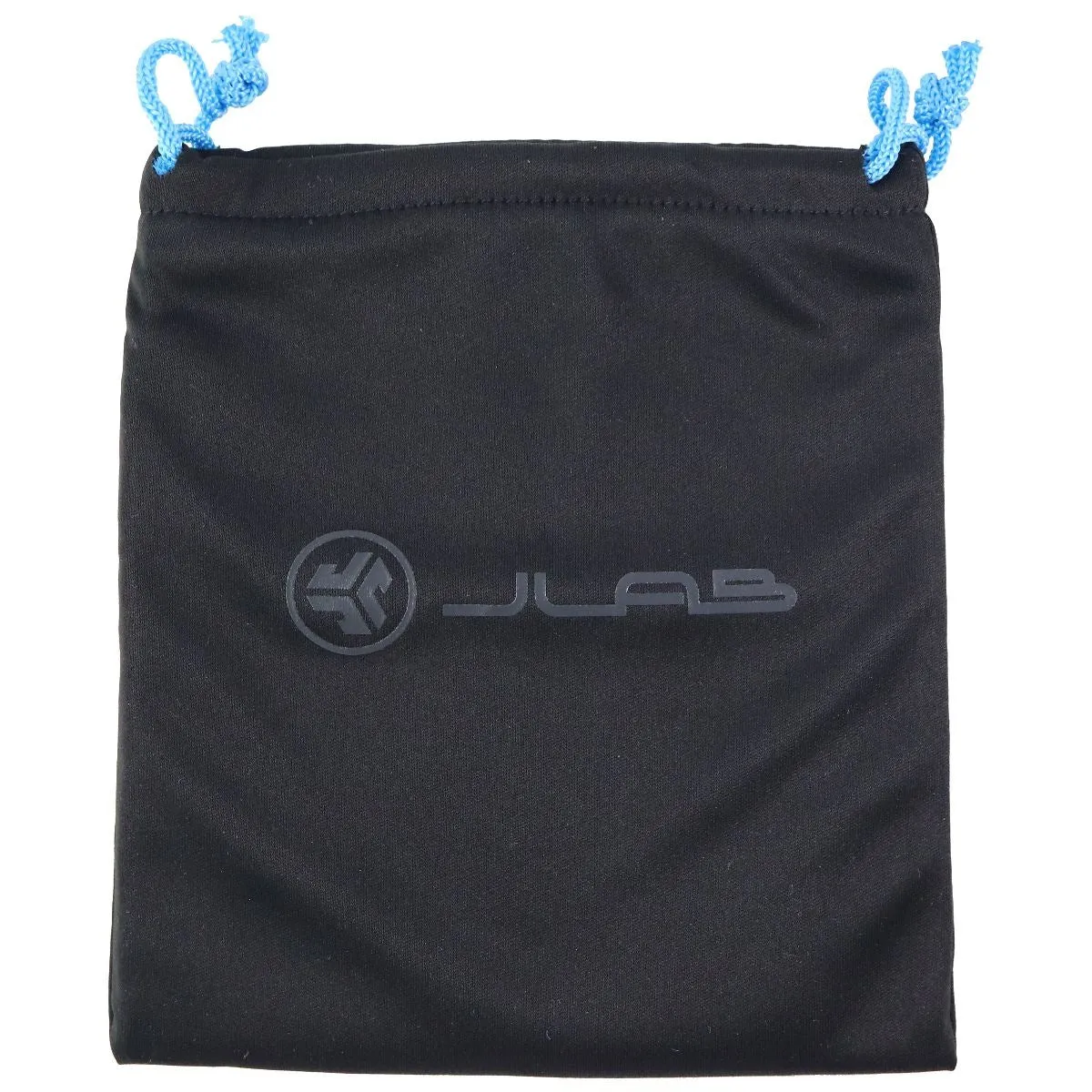 JLAB Replacement OEM Drawstring Carry Pouch for Headphones & More - Black/Blue