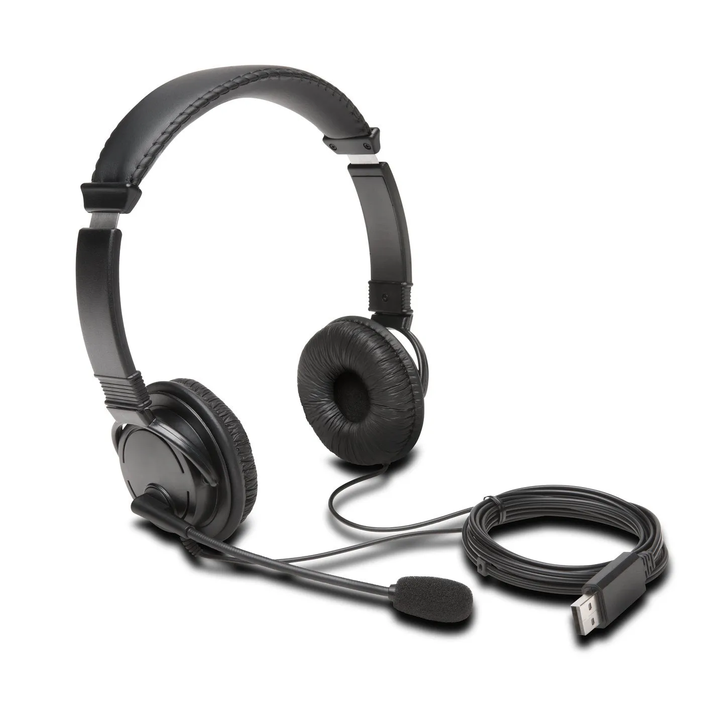 Kensington Usb Hi-Fi Headphones With Mic - Headset - On-Ear - Wired - Usb-A - Black