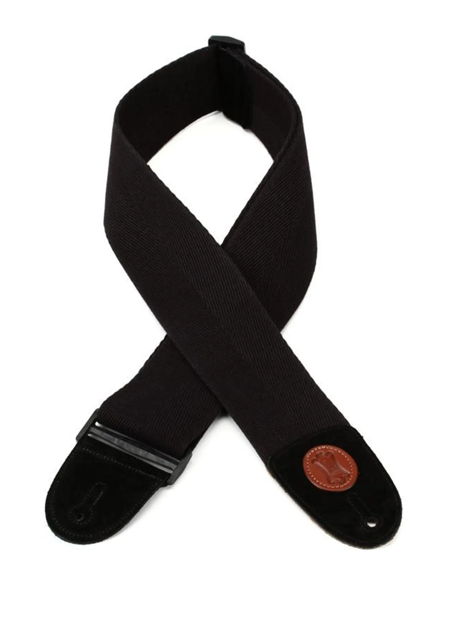 Levy's MSSC4-BLK 3" Wide Black Cotton Bass Guitar Strap