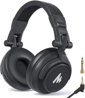 Maono AU-MH601 MH601 Professional DJ Studio Monitor Closed Back Headphones with 50mm Driver