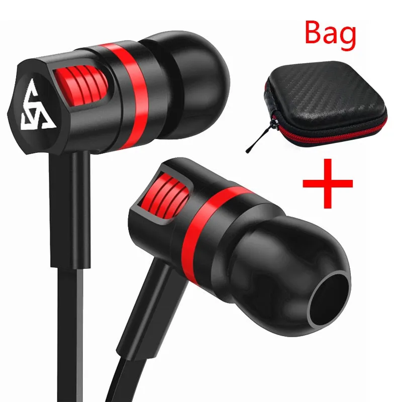 Musttrue Professional Earphone Super Bass Headset with Microphone Stereo Earbuds for Mobile Phone Samsung Xiaomi  fone de ouvido