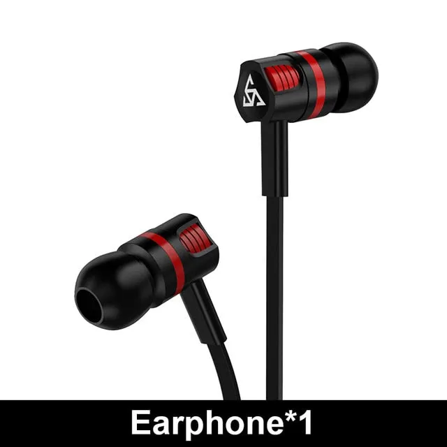 Musttrue Professional Earphone Super Bass Headset with Microphone Stereo Earbuds for Mobile Phone Samsung Xiaomi  fone de ouvido