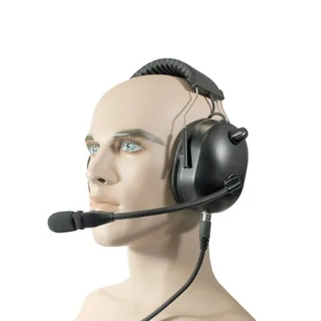 Over The Head Dual Muff Headset for Tait TP8100, TP9300, TP9400 Series Radios