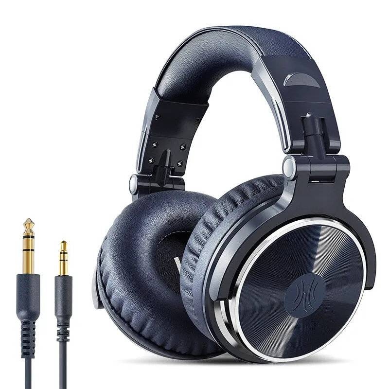 Professional DJ Headphones Over Ear Studio Monitor DJ Headset With Microphone HIFI Wired Bass Gaming Headset For Phone