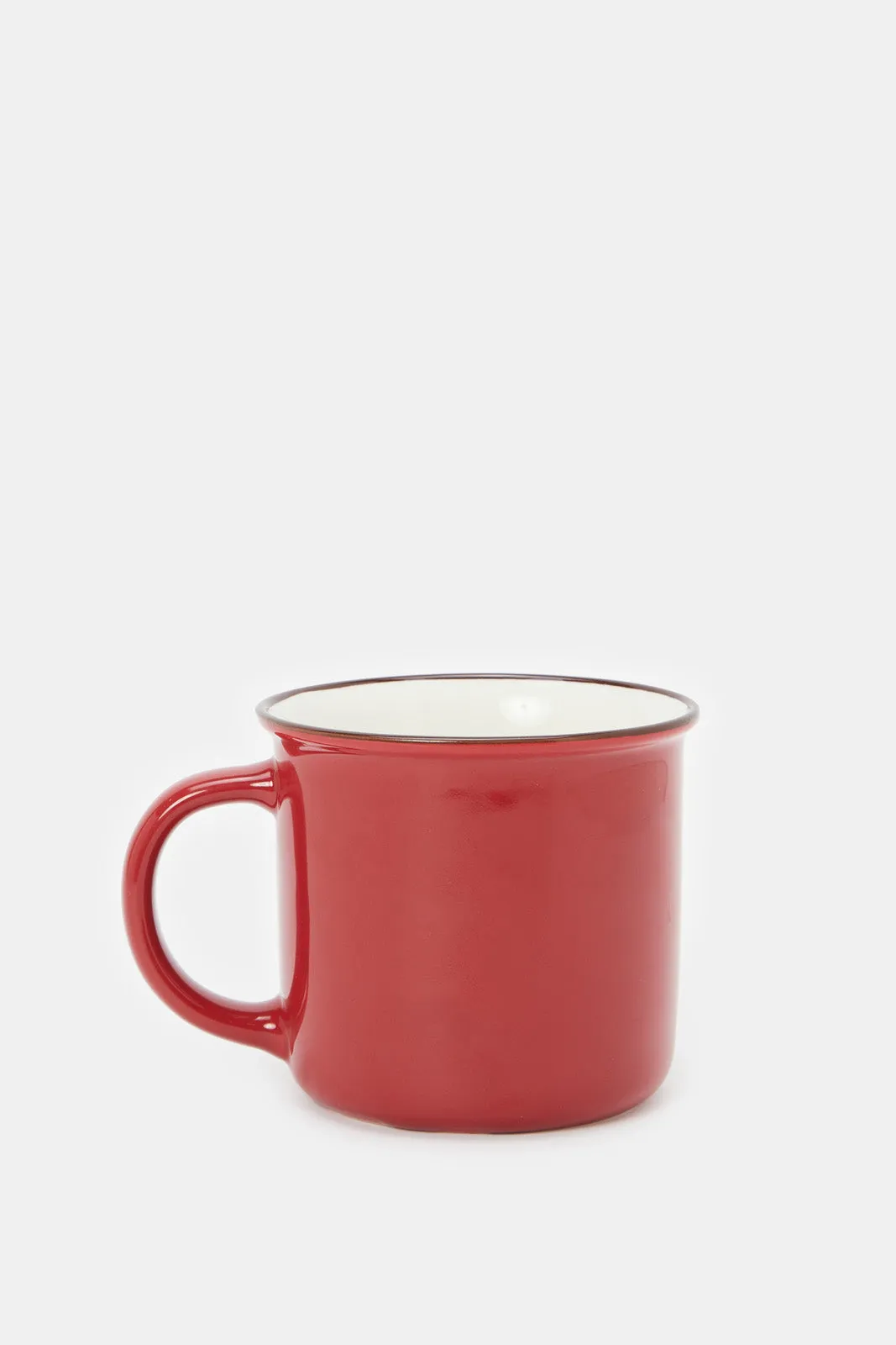 Red Be Positive Printed Mug