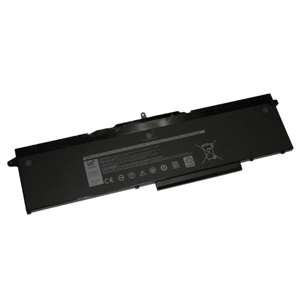 Replacement 6 Cell Battery For Dell Latitude 15 5501 5511 Precision 3541 3551 Replacing Oem Part Numbers 1Fxdh 1Wjt0 D191g // 11.4V 8508Mah 97Wh