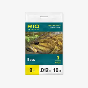 RIO Bass Leader 9ft - 3 pack