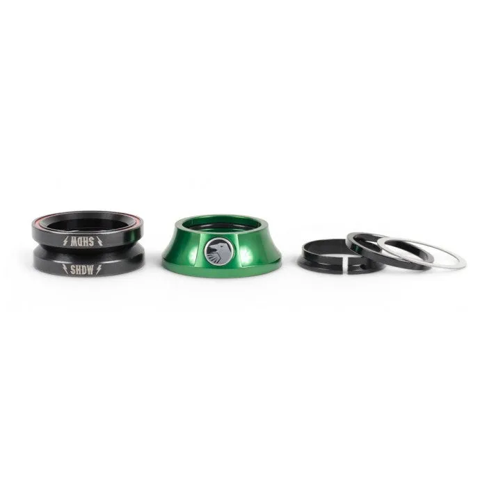 Shadow Conspiracy BMX Stacked Integrated Headset - Racing Green