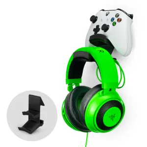 The Colossus - Headphone and Universal Game Controller Hanger - Adhesive Mount, No Mess & No Screws