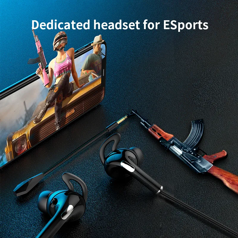 Wired Gaming Earbuds with Microphone